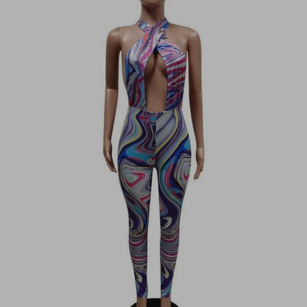 Criss cross jumpsuit